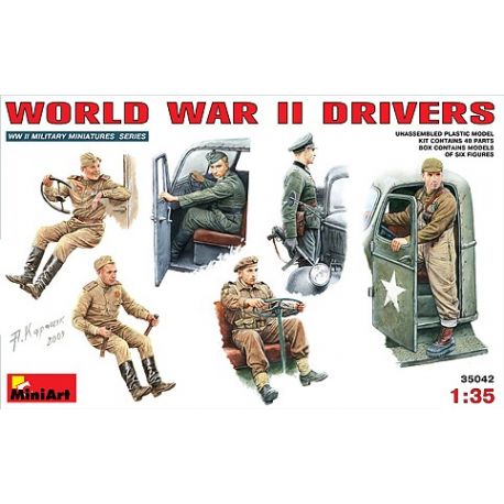 MINIART 35042 WORLD WAR II DRIVERS 1/35