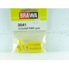 BRAWA 3041 CONFEZIONE 10 SPINOTTI FEMMINA GIALLI CON FORO GRANDE