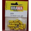 BRAWA 3751 CONFEZIONE 10 SPINOTTI GIALLI CON PIN PICCOLO