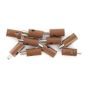 BRAWA 3754 CONFEZIONE 10 SPINOTTI MARRONE CON PIN PICCOLO
