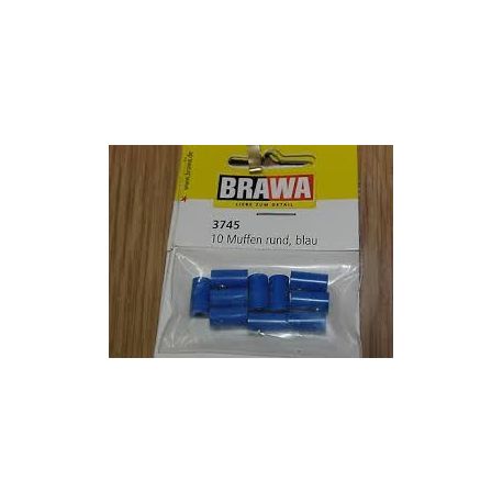 BRAWA 3745 CONFEZIONE 10 SPINOTTI BLU CON FORO PICCOLO