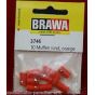 BRAWA 3746 CONFEZIONE 10 SPINOTTI ARANCIO CON FORO PICCOLO