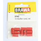 BRAWA 3051 CONFEZIONE 10 SPINOTTI ROSSI CON PIN GRANDE