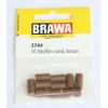 BRAWA 3051 CONFEZIONE 10 SPINOTTI ROSSI CON PIN GRANDE