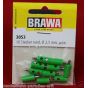 BRAWA 3053 CONFEZIONE 10 SPINOTTI VERDI CON PIN GRANDE