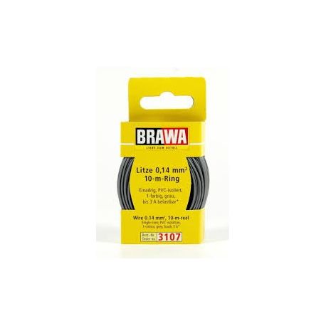BRAWA 3107 CAVO ELETTRICO 0,14 MQ 10 METRI GRIGIO