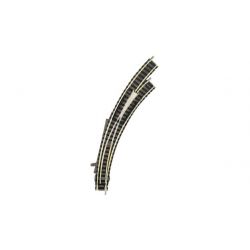 Peco SL-E492 - Scambio manuale sinistro 19,5° - H0
