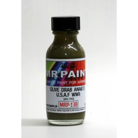 Mr Paint MRP-138 OLIVE DRAB ANA 613